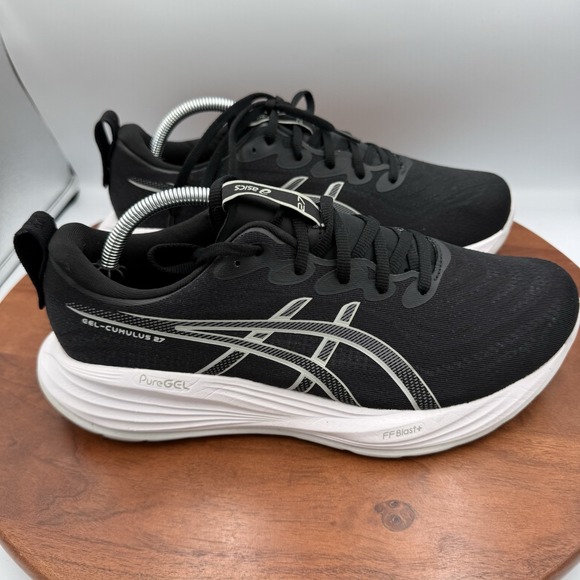 Asics Other - ASICS Gel-Cumulus 27 Black White Running  Shoes Sneakers Men's Size 10 XWIDE